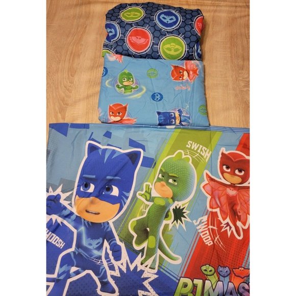 PJ Masks Bedding Pj Masks Twin Sheets Set Flat Fitted Pillowcase